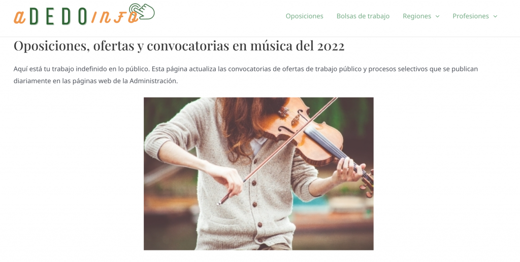 nueva pagina adedo info bolsas de trabajo y oposiciones 